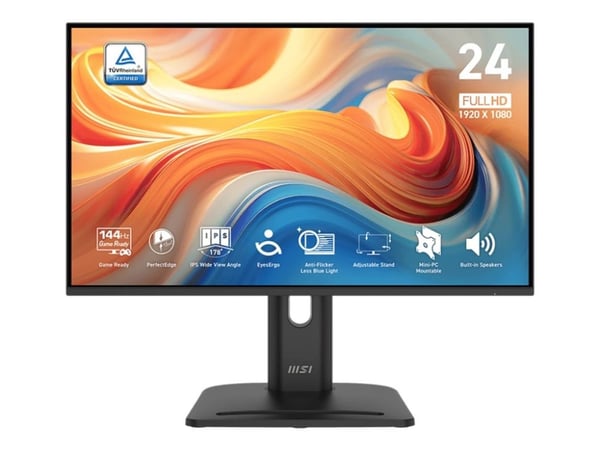 MSI PRO MP245PG E14 - LED-skärm - spel - 24" (23.8" visbar) - 1920 x 1080 Full HD (1080p) @ 144 Hz - IPS - 300 cd/m² - 1500:1 - 1 ms - HDMI, VGA, D...