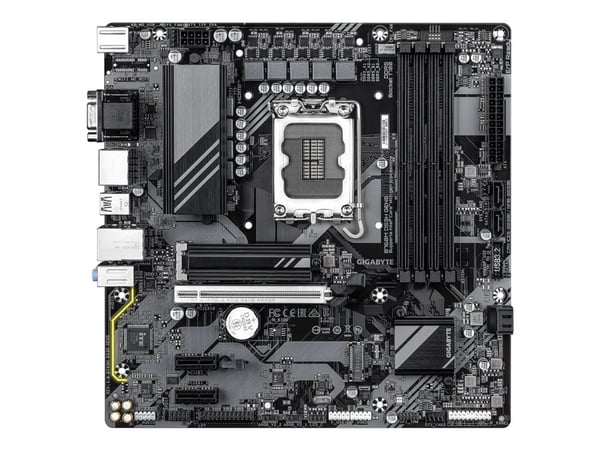 Gigabyte B760M DS3H GEN5 - Hovedkort - micro ATX - LGA1700-sokkel - B760 Chipset - USB 3.2 Gen 1, USB-C 3.2 Gen2 - 2.5 Gigabit LAN - innbygd grafik...
