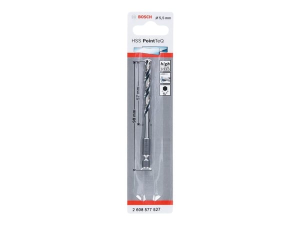 Bosch METALBOR POINTTEQ HEX HSS-R 5,5X98MM