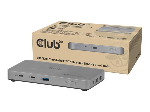 Club 3D - Dockningsstation - Thunderbolt 5 - 180 Watt