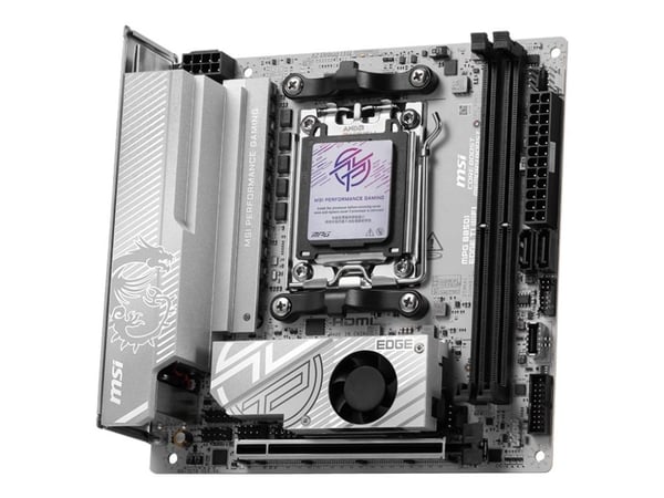 MSI MPG B850I EDGE TI WIFI - Hovedkort - mini-ITX - Socket AM5 - AMD B850 Chipset - USB-C 3.2 Gen 2x2, USB-C 3.2 Gen2, USB 3.2 Gen 2, USB 3.2 Gen 1...