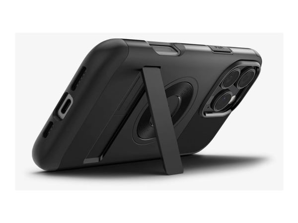 Spigen Slim Armor MagFit - Baksidedeksel for mobiltelefon - MagSafe-samsvar - termoplast-polyuretan (TPU), polykarbonat (PC) - svart - for Apple iP...