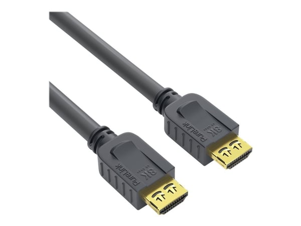 PureLink PureInstall Series - Ultra High Speed - HDMI-kabel med Ethernet - HDMI hann låsing til HDMI hann låsing - 2 m - trippel beskyttelse - svar...