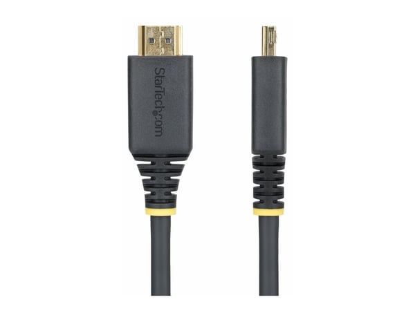 Startech - High Speed - HDMI-kabel - HDMI hann til HDMI hann - 3 m - skjermet - svart - halogenfri, passiv, 4K 60Hz støtte, 1440p (UWQHD) støtter 1...