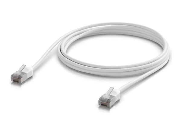 Ubiquiti UniFi - Koblingskabel - RJ-45 (hann) til RJ-45 (hann) - 8 m - 3.5 mm - skjermet - CAT 6a - med støvel, utendørs, robust - hvit