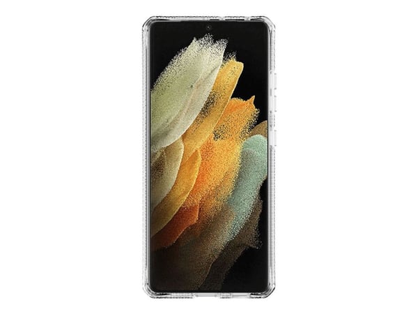 ITSKINS HYBRID // CLEAR - Baksidedeksel for mobiltelefon - polykarbonat, termoplast-polyuretan (TPU) - gjennomsiktig - for Samsung Galaxy S21 Ultra 5G