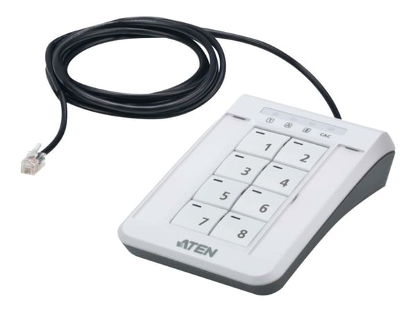 ATEN 2XRT-0019G, Keypad, RJ-11, Muovi, Musta, Valkoinen, 50 °C, 1,8 m