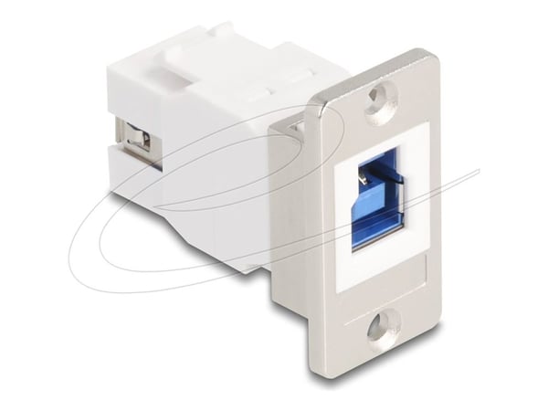 DeLOCK 67337, Tasainen, Hopea, Valkoinen, USB B, USB A, Naaras, Naaras