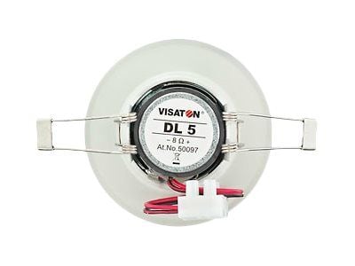 Visaton DL 5 8 OHM - Høyttaler - for høyttaleranlegg - 4 watt - ren hvit, RAL 9010