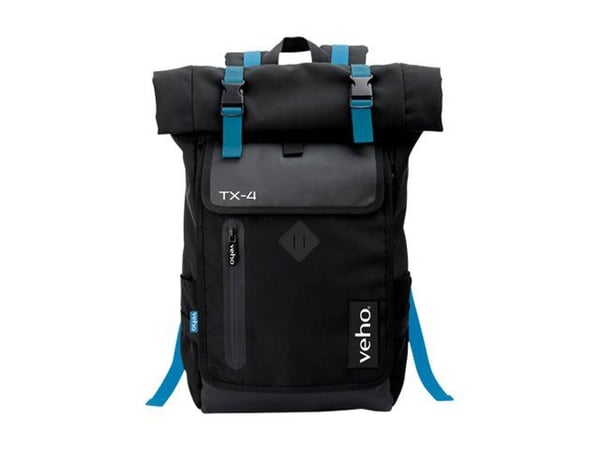 Veho Veho TX-4 Back pack notebook bag with USB port, 43.2 cm (17"), Notebook compartment, Polyester
