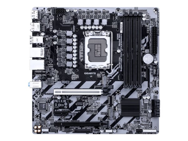 Gigabyte Q870M D3H - Hovedkort - micro ATX - LGA1851-sokkel - Q870 Chipset - USB 3.2 Gen 1, USB-C 3.2 Gen2 - 2.5 Gigabit LAN, Gigabit LAN - innbygd...