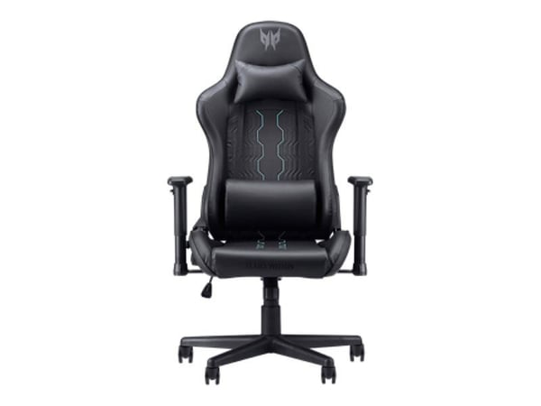 Acer Predator PGC330 - Spillestol - ergonomisk - armlener - T-formet - roterende - polyuretanlær - black with blue details - for Nitro KG241Y X3, X...