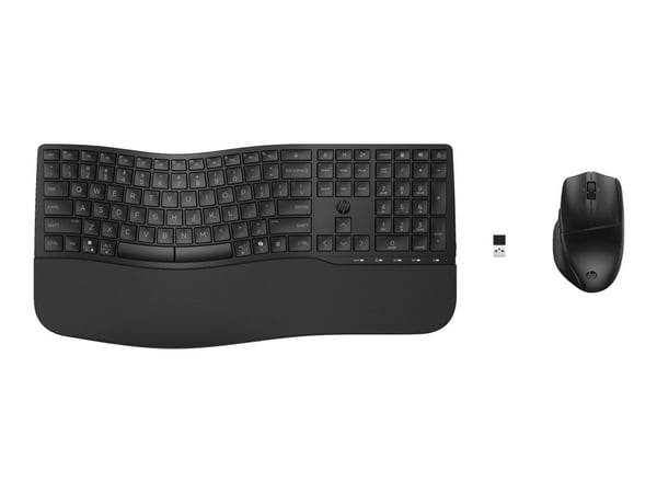 HP 685 - Tastatur- og mussett - dual modus, 3-sone layout, flere enheter, 23 programmerbare taster, OS automatisk deteksjon, lav profil tastereeise...