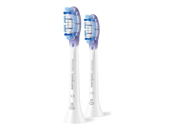 Philips Sonicare G3 Premium Gum Care HX9052 - Utskiftningsbørstehode - for tannbørste - hvit (en pakke 2)