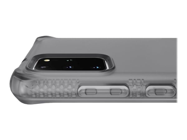 ITSKINS Spectrum Frost Antimicrobial - Baksidedeksel for mobiltelefon - termoplast-polyuretan (TPU) - svart - for Samsung Galaxy S20+, S20+ 5G