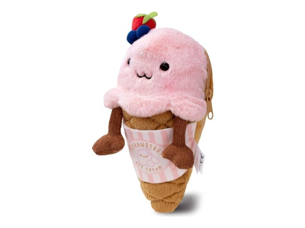 MAGMOJI Ice-cream Cone - Lomme for mobiltelefon / kredittkort - MagSafe-samsvar - plysjtøy, nylon zipper