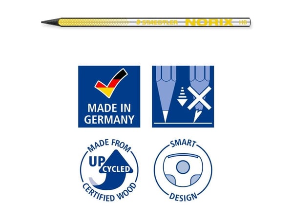 STAEDTLER NORIX HB fargeblyanter x3 BK 100 % PEFC detaljhandel