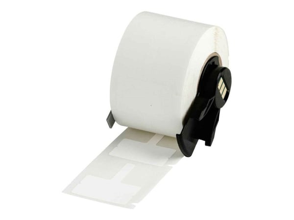 Brady B-425A - Polypropylen (PP) - mat - permanent akryllisk klæbemiddel - hvid - 20 x 30 mm 250 etikette(r) (1 rulle(r) x 250 etiketter - for Brad...