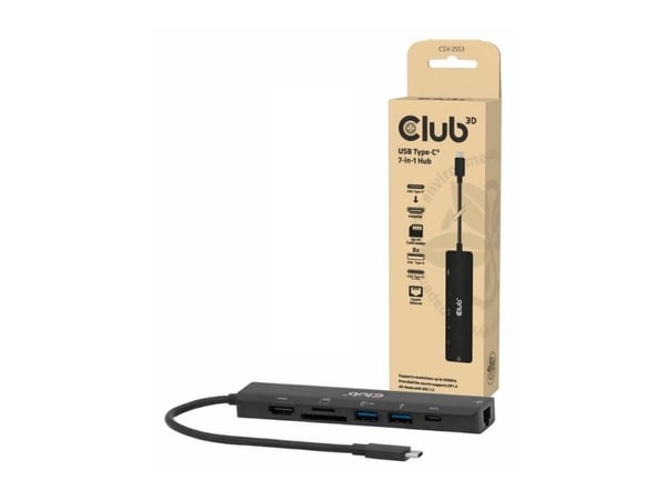 Club 3D - Dokkingstasjon - for skrivebord, bærbar - USB-C - HDMI - 1GbE