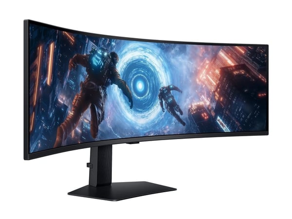 Samsung Odyssey G9 S49FG912EU - G91F Series - LED-skjerm - gaming - kurvet - 49" - 5120 x 1440 Dual Quad HD @ 144 Hz - VA - 350 cd/m² - 2500:1 - Di...