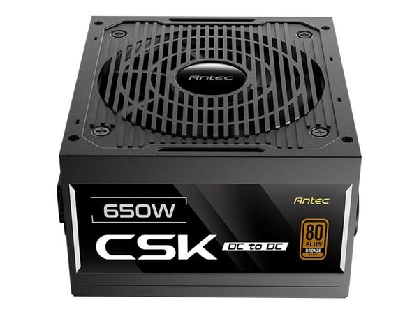 Antec CSK650DC - Nätaggregat (intern) - ATX12V 2.52 - 80 PLUS Bronze - AC 100-240 V - 650 Watt - aktive PFC - Europa