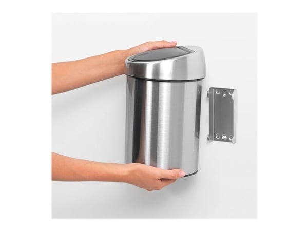 Brabantia Touch Bin - Søppelbøtte - skyvelokk - 3 L - mattstål