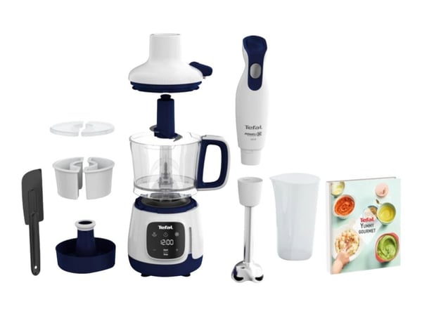 Tefal Yummy Gourmet HB55W430 - Håndmikser - 600 W - hvit/blå