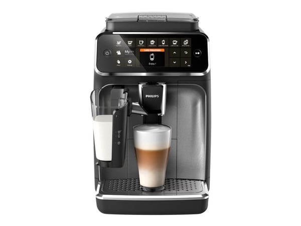 Philips 4300 series EP4346 - Automatisk kaffemaskin med melkeskummer - 15 bar - svart