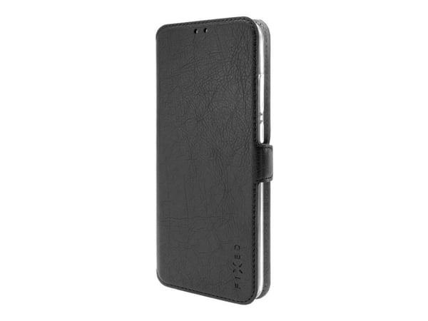 Fixed Story - Lommebok for mobiltelefon - termoplast-polyuretan (TPU), polyuretanlær - svart - for Realme C61, Note 60