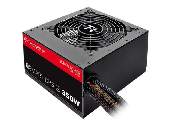 Thermaltake SMART DPS G 350W - Nätaggregat (intern) - ATX12V 2.31/ EPS12V 2.92 - 80 PLUS - AC 200-240 V - 350 Watt - aktive PFC - Europa - svart