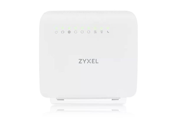 Zyxel EX3501-T0 - Trådløs ruter 4-portssvitsj - 1GbE - Wi-Fi 6 - Dobbeltbånd - VoIP-telefonadapter
