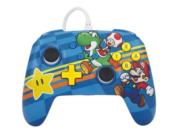 PowerA Enhanced Wired Controller, Pad-ohjain, Nintendo Switch, Nintendo Switch OLED, D-pad, Kotipainike, Valikkopainike, Asetukset-painike, Langall...