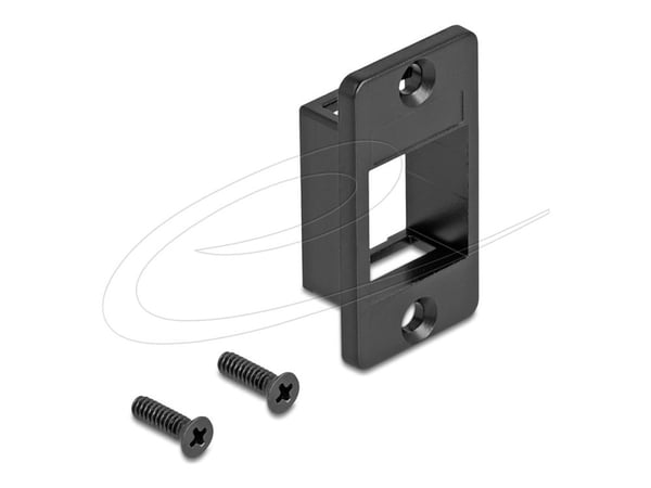 Delock keystone-holder for konisk hus, svart