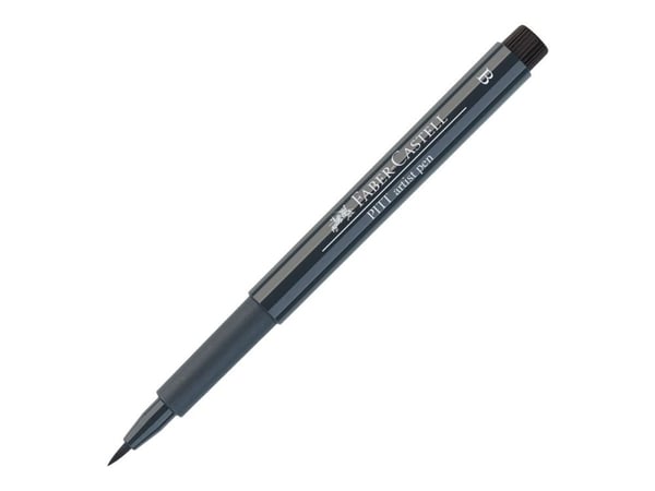Faber-Castell PITT artist - Penselpenna - permanent - kallt grå IV - vattenbaserat pigmentbläck - 2 mm
