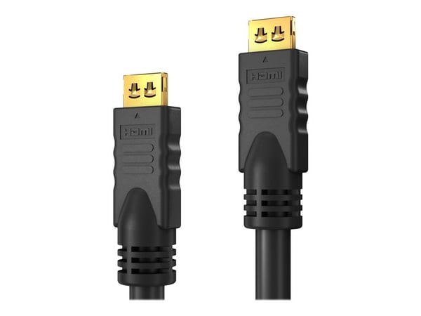 PureLink PureInstall Series - HDMI-kabel med Ethernet - HDMI hann til HDMI hann - 15 m - trippel beskyttelse - svart - 4K-støtte