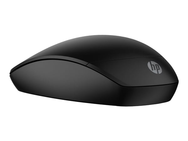 HP 230 Slim - Mus - optisk - 3 knappar - trådlös - 2.4 GHz - trådlös USB-mottagare - svart