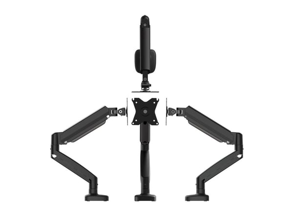 j5create JTSA101 - Monteringssats (bildskärmsarm, monteringsbas för klämma, fäste med genomföring) - för Bildskärm - ergonomisk - aluminium, plast,...
