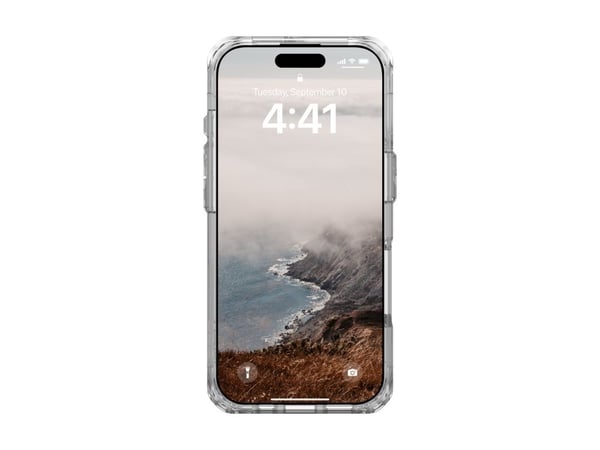 UAG Plyo XTE - Baksidedeksel for mobiltelefon - MagSafe-samsvar - termoplastisk polyuretanramme (TPU), bakplate av polykarbonat - clear/titanium - ...
