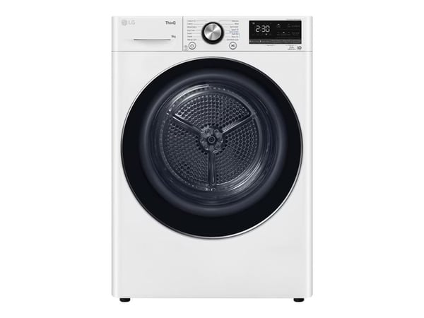 LG RH90V9AV2N - Tørker - Wi-Fi - bredde: 60 cm - dybde: 66 cm - høyde: 85 cm - frontileggelse - hvit