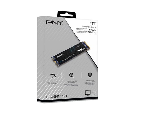 PNY CS2241 1TB M.2 NVME, 1 TB, M.2, 5100 MB/s