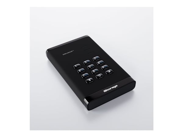 iStorage diskAshur3 1TB Musta - Kiintolevy - 2,5" (IS-DA3-256-1000-B)