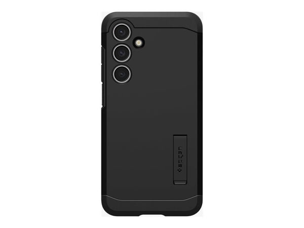 Spigen Tough Armor - Baksidesskydd för mobiltelefon - polykarbonat, termoplastisk polyuretan (TPU), stötskum - svart - för Samsung Galaxy S24 FE