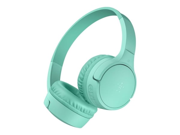 Belkin SoundForm Mini - Hodetelefoner med mikrofon - on-ear - Bluetooth - trådløs, kablet - 3,5 mm jakk - mynte