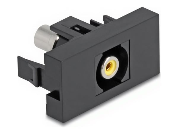 DeLOCK Easy 45, RCA, Naaras, Naaras, Suora, Suora, musta, Keltainen