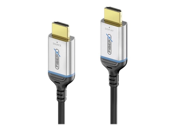 PureLink FiberX Series FX-I380 - Ultra High Speed - HDMI-kabel - HDMI hann til HDMI hann - 10 m - hybridkobber / fiberoptikk - svart - rund, 8 K 60...