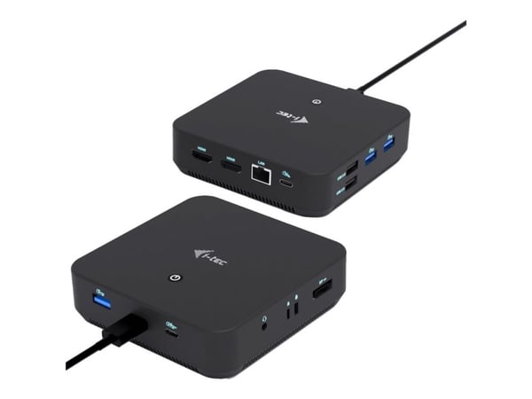 i-Tec - Dockningsstation - USB-C / USB4 / Thunderbolt 3 / Thunderbolt 4 / Thunderbolt 5 - 2 x HDMI, DP++ - 1GbE - Europa