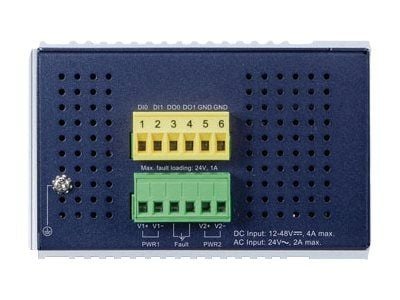 PLANET IGS-6325-8T4X - Switch - L3 - Styrt - 8 x 10/100/1000 + 4 x 10 Gigabit SFP+ - DIN-skinnemonterbar, veggmonterbar - AC 24 V / DC 12 - 48 V