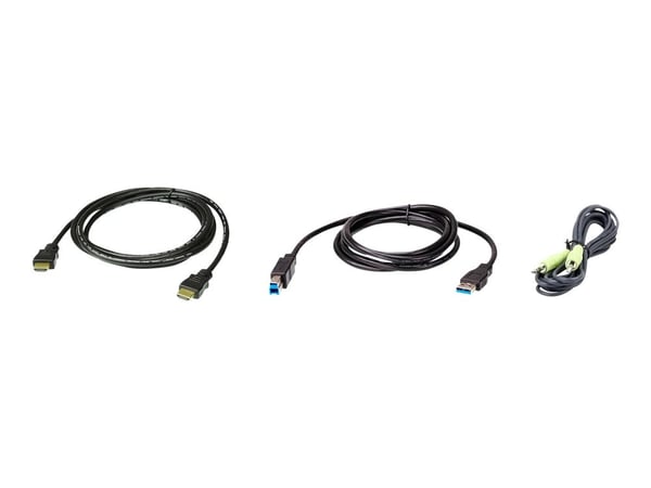 ATEN 2L-7D02UHX3 - Tastatur / video / musekabelsett (KVM)