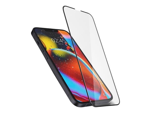Spigen AGL03392, Apple, iPhone 13 Pro / iPhone 13, Naarmuuntumisenkestävä, Musta, Läpinäkyvä, 1 kpl