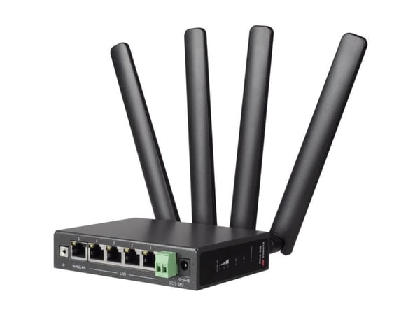 Edimax Pro D5G-8459 - Trådløs ruter - WWAN 4-portssvitsj - 1GbE Dobbeltbånd - 4G, 5G - veggmonterbar, DIN-skinnemonterbar